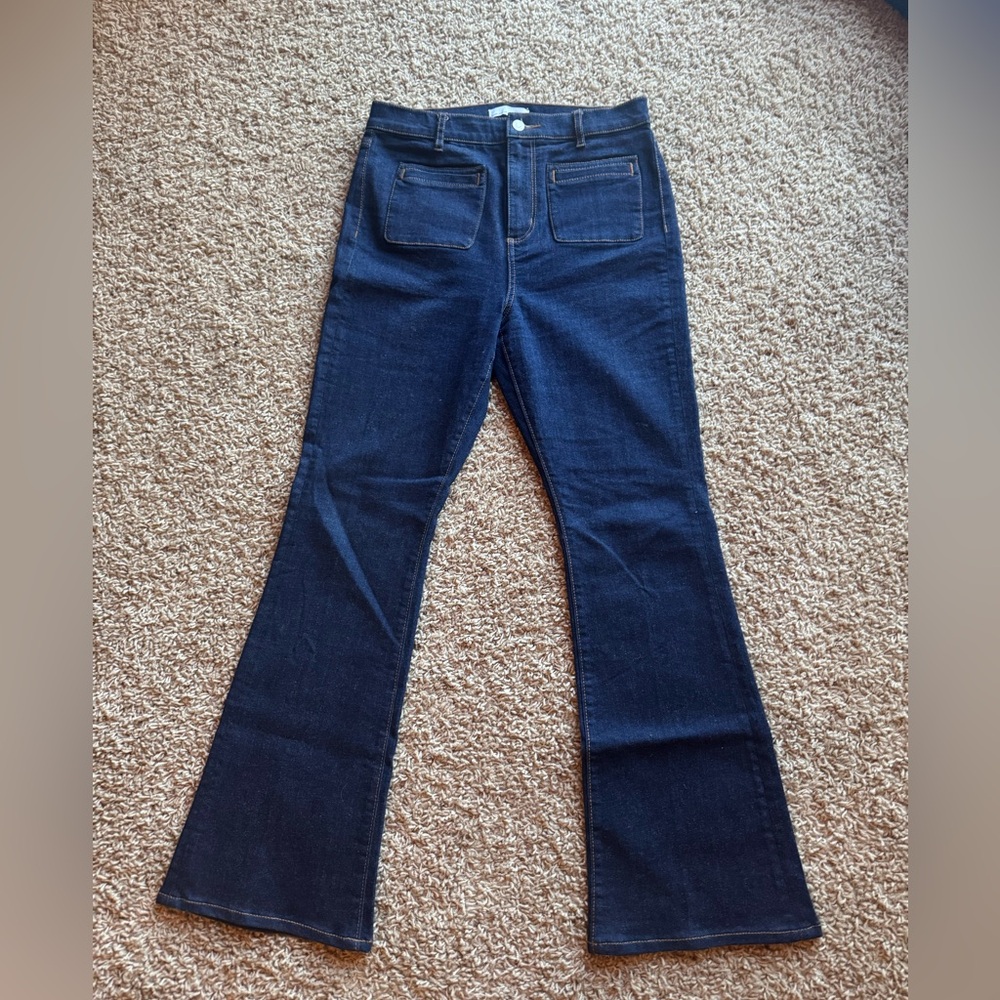 LOFT Dark Blue Flare Jeans
